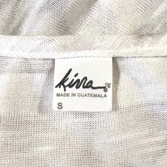 Pacsun Kirra Striped Button Down Poncho Top - Picture 3 of 3